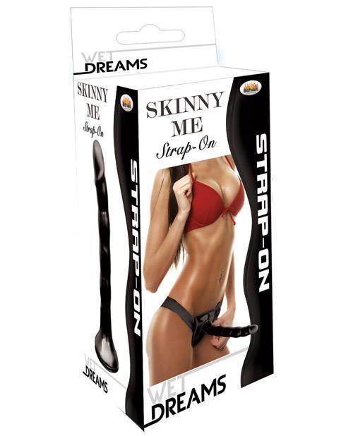 image of product,"Wet Dreams Skinny Me 7"" Strap On W/harness" - SEXYEONE