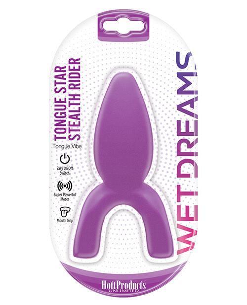 product image, Wet Dreams Tongue Star Stealth Rider Vibe - Purple - SEXYEONE