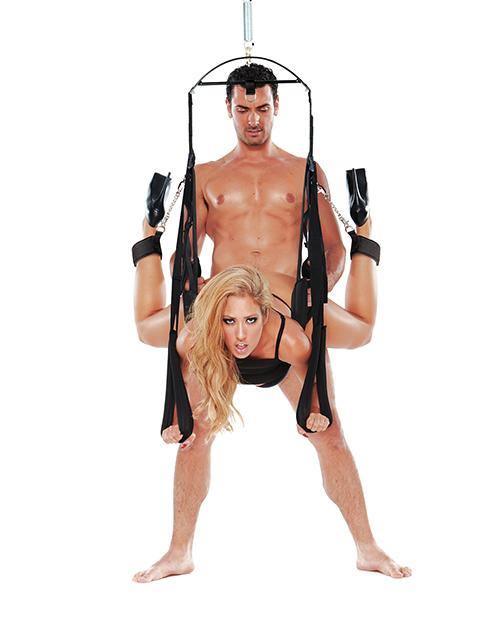 product image,Whip Smart Bondage Pleasure Swing - Black - SEXYEONE