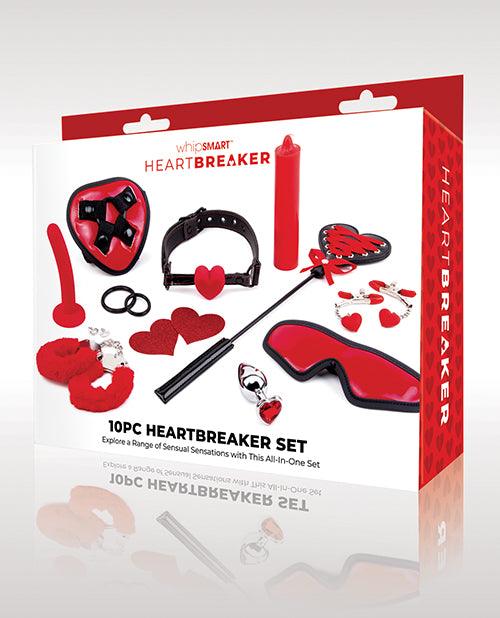 product image, Whipsmart Heartbreaker 10 Pc Set - Black/red - SEXYEONE