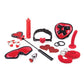 Whipsmart Heartbreaker 10 Pc Set - Black/red - SEXYEONE