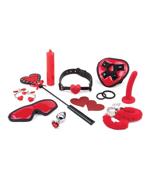 image of product,Whipsmart Heartbreaker 10 Pc Set - Black/red - SEXYEONE