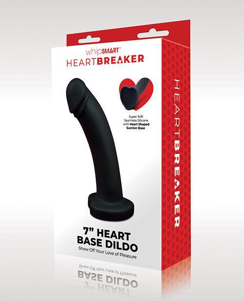 product image, Whipsmart Heartbreaker 7" Heart Based Dildo - Black/red - SEXYEONE