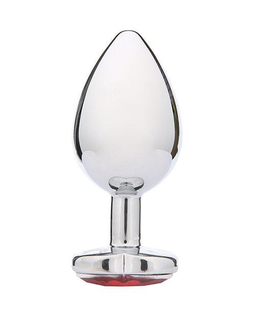 image of product,Whipsmart Heartbreaker Heart Crystal Butt Plug - Red - SEXYEONE