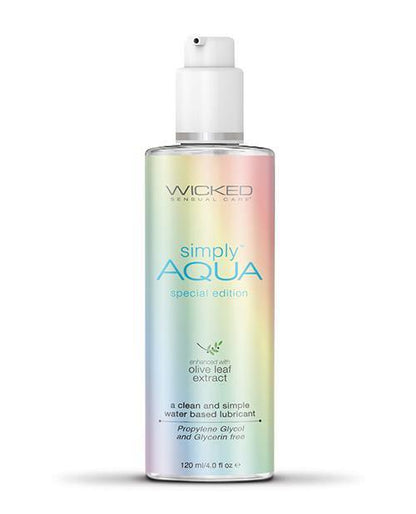 Wicked Sensual Care Aqua Special Edition Water Based Lubricant - 4 Oz - SEXYEONE