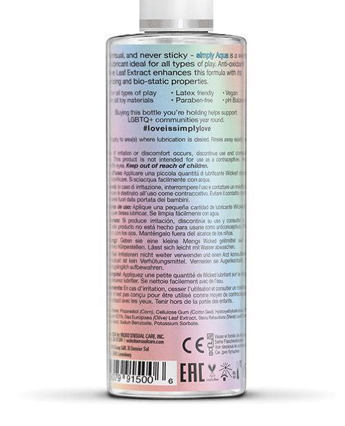image of product,Wicked Sensual Care Aqua Special Edition Water Based Lubricant - 4 Oz - SEXYEONE