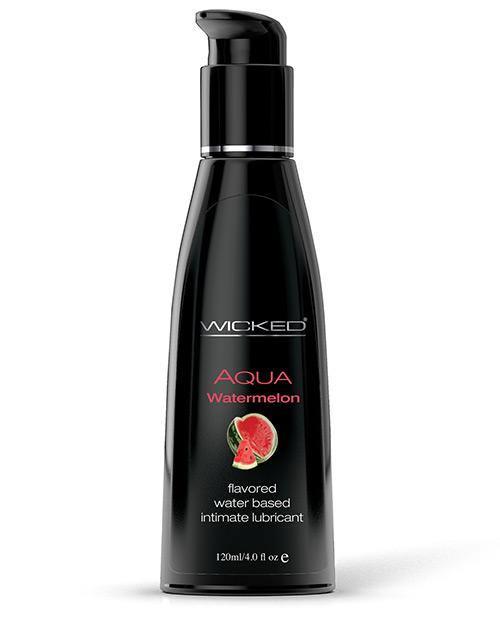 product image, Wicked Sensual Care Aqua Water Based Ludricant - 4 Oz Watermelon - SEXYEONE