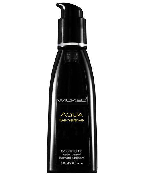 product image, Wicked Sensual Care Hypoallergenic Aqua Sensitive Lubricant - 8 Oz - SEXYEONE