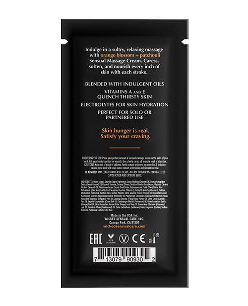 Wicked Sensual Care Orange Blossom & Patchouli Massage Cream - SEXYEONE