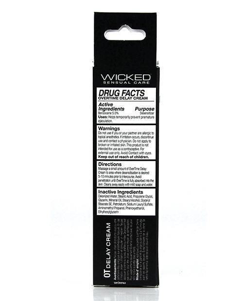 image of product,Wicked Sensual Care Overtime Delay Cream-prolonger For Men - 1 Oz - SEXYEONE