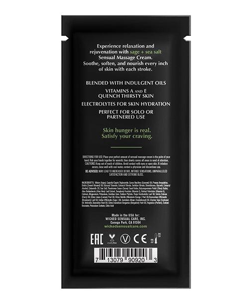 image of product,Wicked Sensual Care Sage & Sea Salt Massage Cream - SEXYEONE