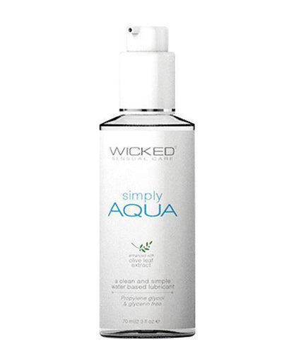 Wicked Sensual Care Simply Aqua Water Based Lubricant - SEXYEONE