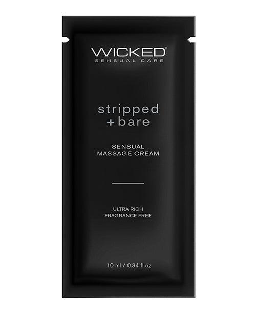 product image, Wicked Sensual Care Stripped & Bare Unscented Massage Cream - SEXYEONE