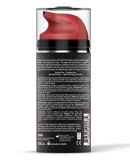 image of product,Wicked Sensual Care Toy Fever Water Based Warming Lubricant - 3.3 Oz - SEXYEONE