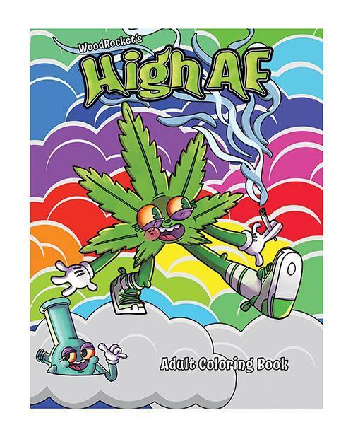 product image, Wood Rocket High Af Coloring Book - SEXYEONE