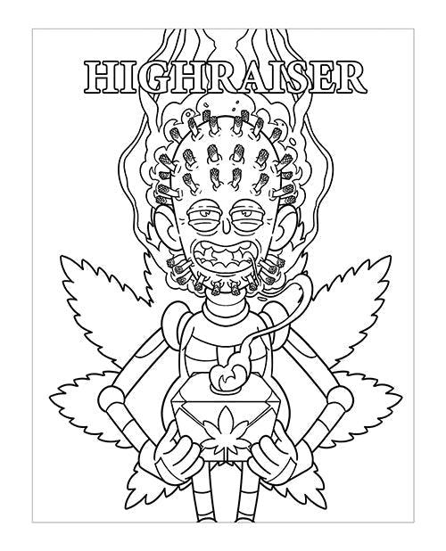 product image,Wood Rocket Killer Buds Adult Coloring Book - SEXYEONE