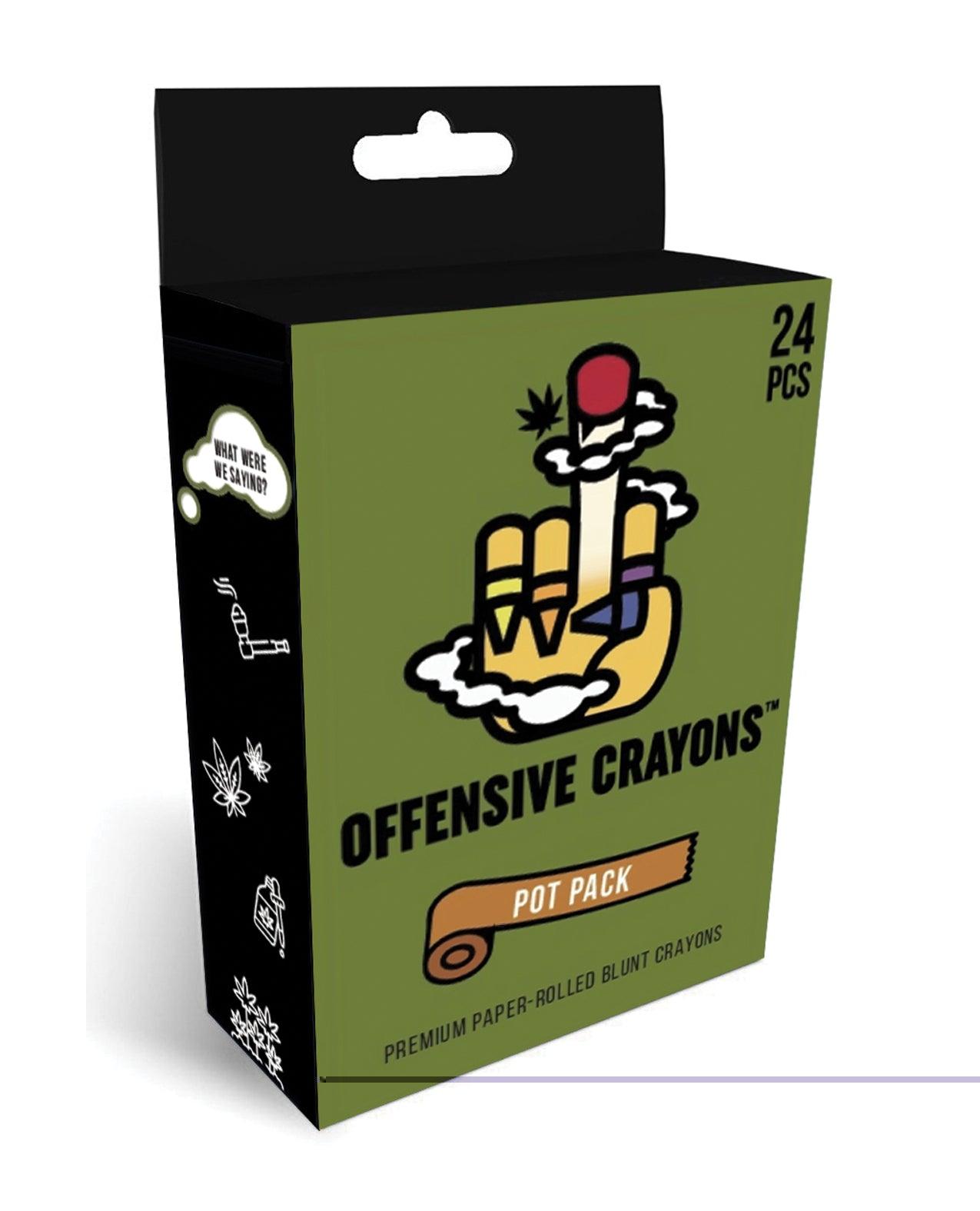 product image, Wood Rocket Offensive Crayons Pot Pac - SEXYEONE
