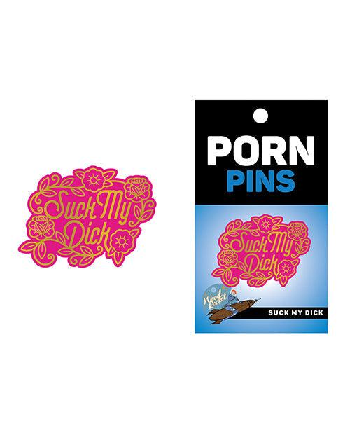 product image, Wood Rocket Porn Suck My Dick Pin - Pink-gold - SEXYEONE