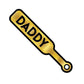 Wood Rocket Sex Toy Daddy Paddle Pin - Gold - SEXYEONE