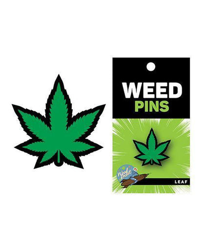 Wood Rocket Weed Pot Leaf Pin - Green - SEXYEONE