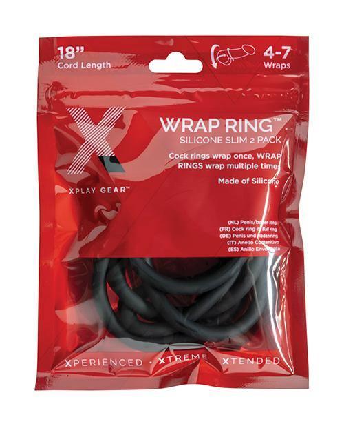 product image, Xplay Gear Silicone 18" Slim Wrap - Black Pack Of 2 - SEXYEONE