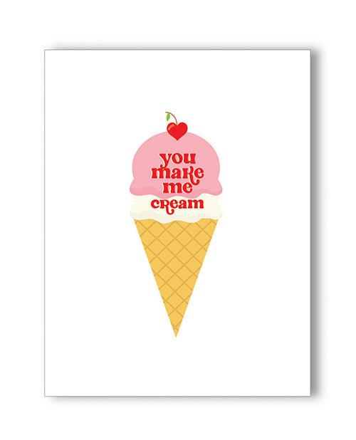 product image, You Make Me Cream Naughty Greeting Card - SEXYEONE