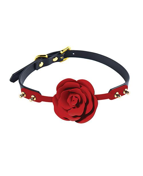 product image, Zalo Rose Ball Gag - Red-black - SEXYEONE