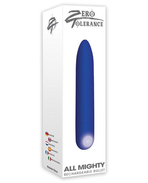 product image, Zero Tolerance All Mighty Rechargeable Bullet - Blue - SEXYEONE