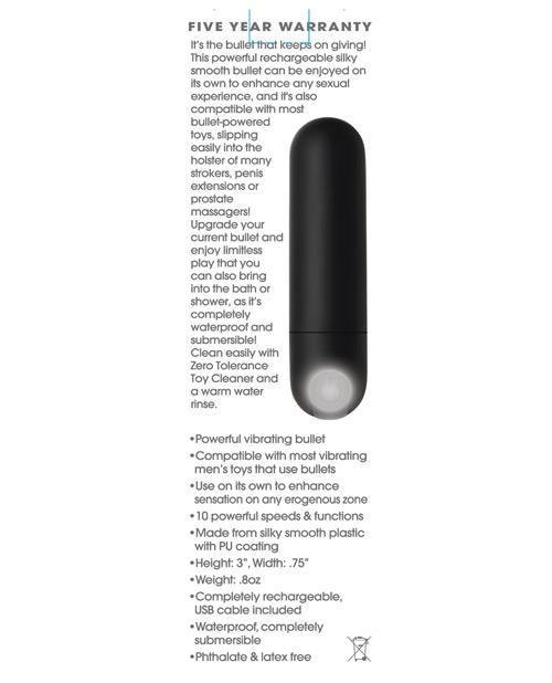 product image,Zero Tolerance All Powerful Rechargeable Bullet - SEXYEONE