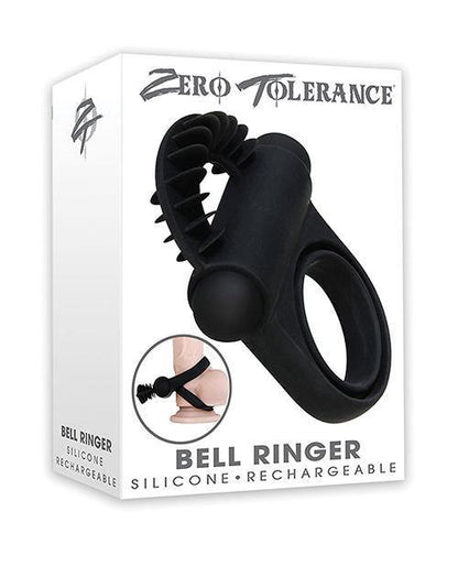 Zero Tolerance Bell Ringer Cock Ring - Black - SEXYEONE