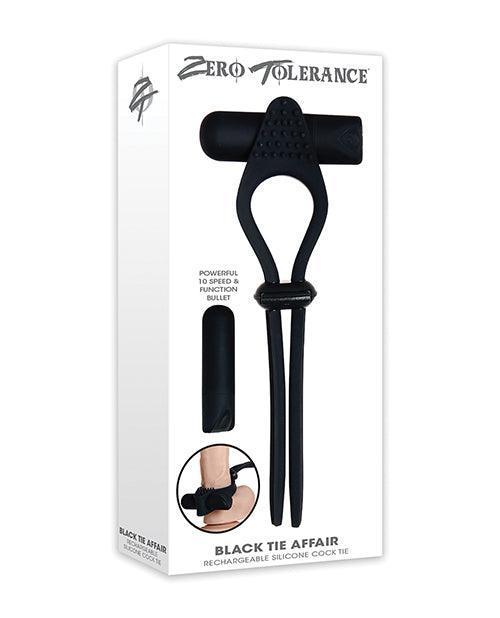 Zero Tolerance Black Tie Affair Cock Ring - Black - SEXYEONE