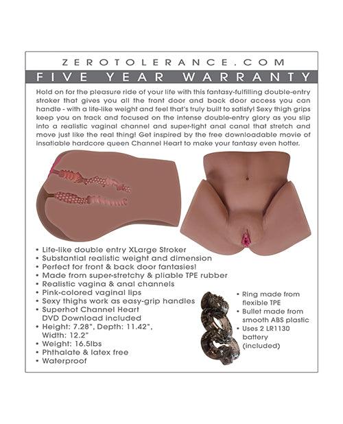 image of product,Zero Tolerance Channel Heart Movie Download W-realistic Body Stroker - SEXYEONE