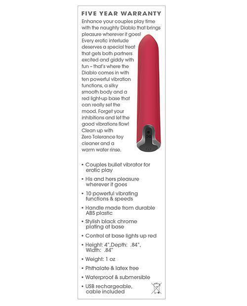 image of product,Zero Tolerance Diablo Bullet - Red-black - SEXYEONE