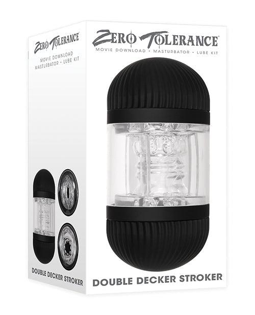 product image, Zero Tolerance Double Decker Stroker - Black-clear - SEXYEONE