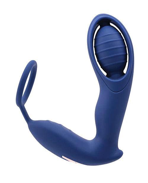 image of product,Zero Tolerance Extra Mile C Ring Vibrator - Blue - SEXYEONE