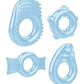 Zero Tolerance Ring A Ding Ding Set Of 4 Cock Rings - Blue - SEXYEONE