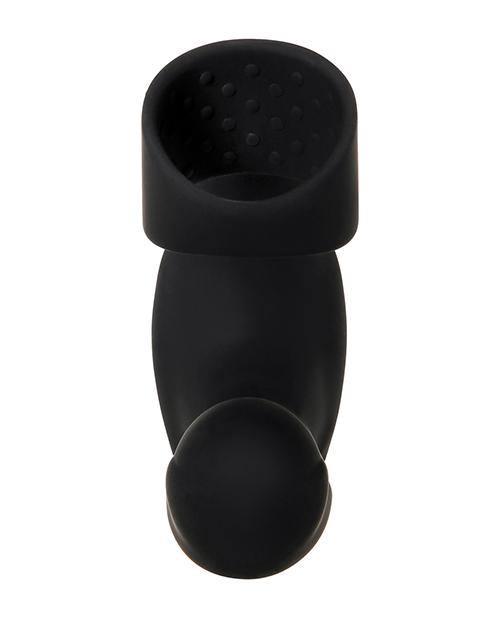 image of product,Zero Tolerance Strapped & Tapped Rechargeable Prostate Vibrator - Black - SEXYEONE