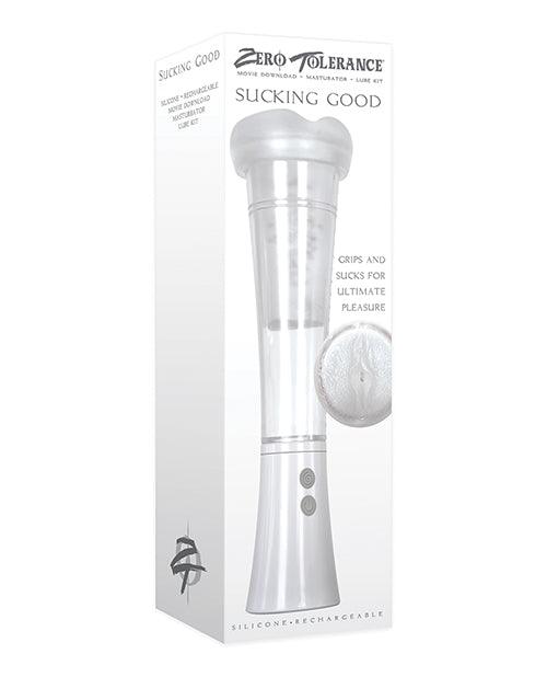 product image, Zero Tolerance Sucking Good Rechargeable Vibrating Pump - White/Clear - SEXYEONE