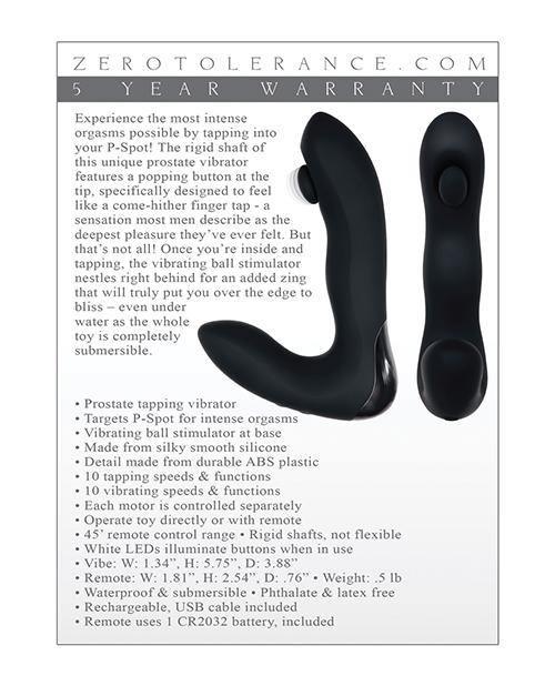 image of product,Zero Tolerance Tap It - Black - SEXYEONE