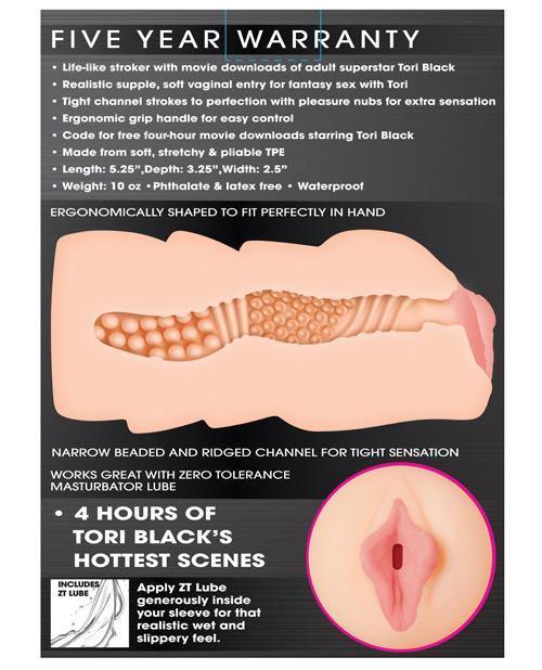image of product,Zero Tolerance Tori Black Movie Download W-realistic Vagina Stroker - SEXYEONE