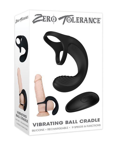 Zero Tolerance Vibrating Ball Cradle W-remote - Black - SEXYEONE