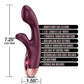 Zola Rechargeable Silicone Dual Massager - Burgundy-rose Gold - SEXYEONE