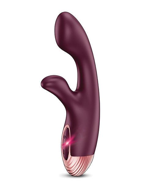 image of product,Zola Rechargeable Silicone Dual Massager - Burgundy-rose Gold - SEXYEONE