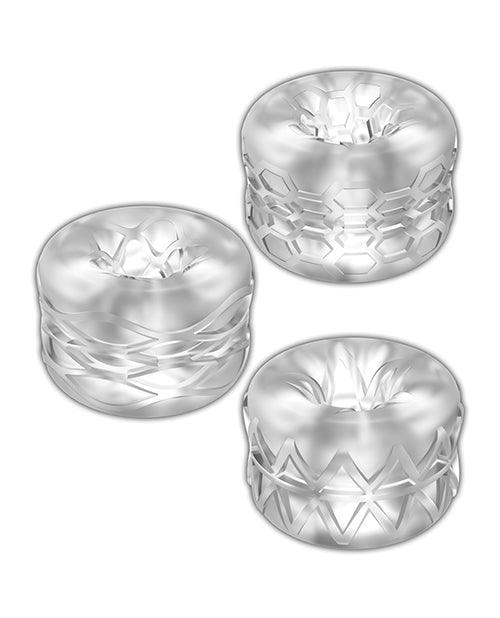 product image,Zolo Bumperz Squeezable Stroker Set - Clear - SEXYEONE