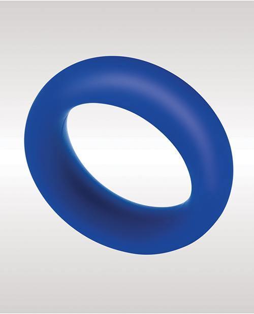image of product,Zolo Extra Thick Silicone Cock Ring - Blue - SEXYEONE