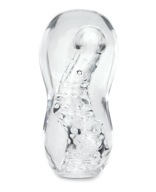 image of product,Zolo Gripz Wavy Stroker - Clear - SEXYEONE