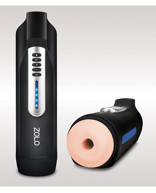 image of product,Zolo Long Stroke Thrusting Masturbator - Ivory - SEXYEONE