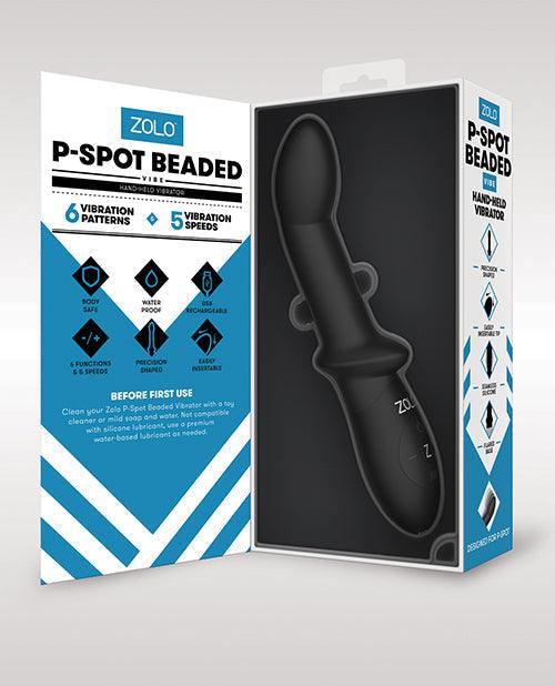 Zolo P Spot Beaded Vibe - Black - SEXYEONE
