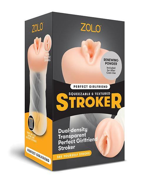 product image, Zolo Perfect Girlfriend Dual Density Transparent Stroker - SEXYEONE
