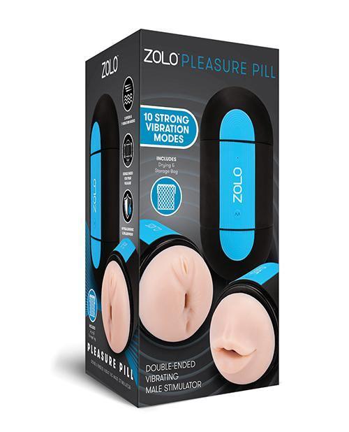 product image, Zolo Pleasure Pill Double Ended Vibrating Stimulator - Ivory - SEXYEONE
